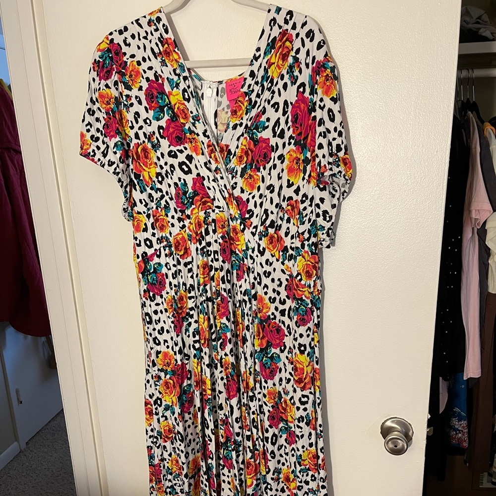 Torrid x Betsey Johnson Leopard Rose Dress 24